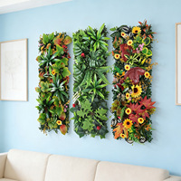 Panneau mural végétal artificiel 50x100cm 25*75cm, feuillage artificiel pour toile de fond de mariage et décoration intérieure