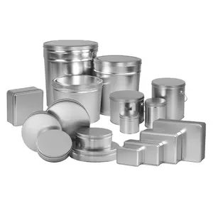 Atacado redonda caixa de alumínio pode empacotar pequeno bálsamo labial jarra de lata recipiente cosmético