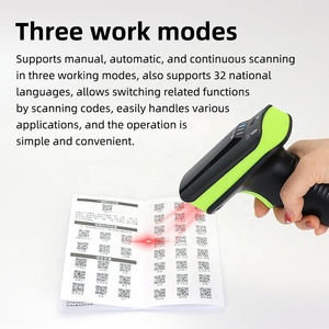 เครื่องอ่าน RFID แบบพกพา WYUAN เครื่องสแกนบาร์โค้ดไร้สาย <span class=keywords><strong>UHF</strong></span> & 2D 1D  902~928MHz ISO18000-6C พร้อมการสื่อสารผ่าน BT 2.4G USB - Product Image 5
