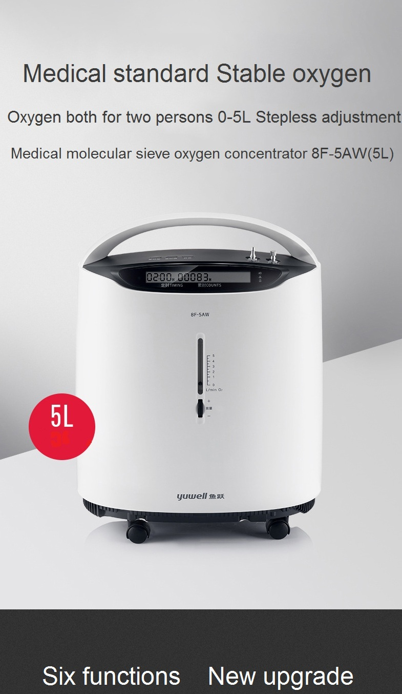 Yuwell Mini Portable Oxygen Concentrator 8F-5AW | 87%-95.5% Oxygen Yuwell Mini Portable Oxygen Concentrator 8F-5AW | 87%-95.5% Oxygen