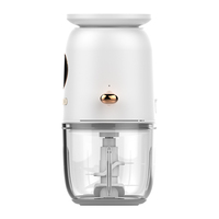 Keuken Camping Picknick Draagbare Mini Voedsel Chopper Elektrische Knoflook Chopper Met Schaal