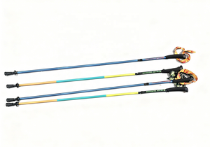 Bâtons de course à pied pliables en fibre de <span class=keywords><strong>carbone</strong></span> ultralégers - Bâtons de randonnée réglables pour hommes et femmes - Product Image 3