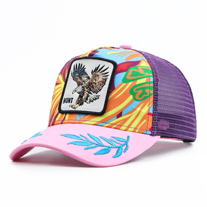 Tùy Chỉnh Màu Tím Màu Hồng 5-Bảng Điều Chỉnh Lưới Trucker Cap Mới Thời Trang Thể Thao Thoáng Khí Hat Cấu Trúc Cấu Trúc Thể Thao Cap - Product Image 1