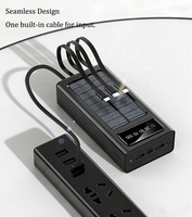 Power Bank Tenaga Surya Portabel 20000mAh Kapasitas Tinggi Tahan Air Pengisi Daya Ponsel Pintar untuk Perjalanan Luar Ruangan 10W Pengisi Daya Baterai untuk Ponsel