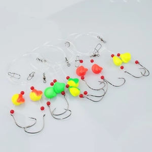 Plates-formes de pêche en eau salée avec hameçons circulaires et flotteurs Plates-formes Drop Leader avec hameçons Flotteurs Perles Flotteurs Snap Catfish - Product Image 6