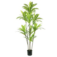 Arbre artificiel réaliste Dracaena de 180 cm de haut, plante verte artificielle pour la décoration intérieure de chambre, bureau, magasin, café, mariage