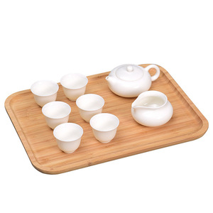 Plateaux de service en bambou anciens, ronds et rectangulaires, pour le thé, les collations, le pain et les pâtisseries - Product Image 4