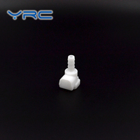 Raccord rapide en plastique YRC à valve 3/8'' avec raccord cannelé pour tuyau et ressort en acier inoxydable 316, taille 9,5 mm, 120 psi, -40~100