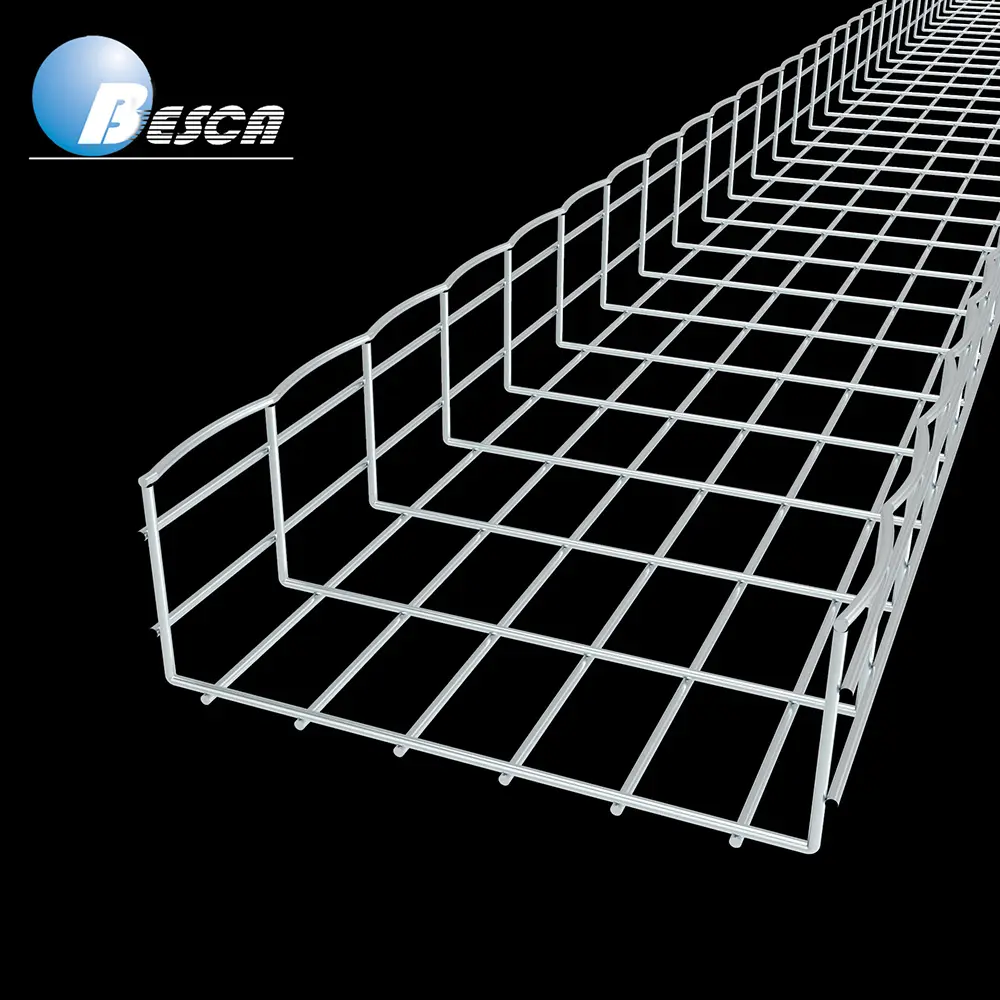 BESCA Brand SS304 SS316 Hot Dip Galvanized Zinc Plated Wire Mesh Cable Tray