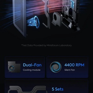 อะตอมแมน เกมมิ่ง มินิพีซี G7 Ti คอร์ I9 14900HX NVIDIA RTX 4070 8G GDDR6 2xDDR5 USB4 Win11 เดสก์ท็อป คอมพิวเตอร์สำหรับเกมเมอร์ เวิร์กสเตชัน WiFi7 - Product Image 5