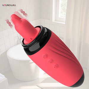 Jouets sexuels pour femmes, vibrateur avec fonction de léchage de langue, design de gode vibrant pour le point G, 10 fréquences, vibrateur rechargeable par USB - Product Image 4