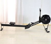 Máquina de Remo Estática con Asiento, de Aleación de Aluminio, con Monitor Digital, Asiento Ergonómico Ajustable, Equipo de Gimnasio en Casa