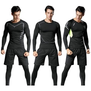 Moda 3 piezas último diseño hombres traje Casual manga larga correr entrenamiento 3 piezas Activewear conjunto - Product Image 1