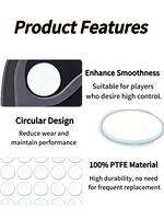 Patins de souris adaptés aux tapis de souris en verre, auto-adhésifs, installation facile, personnalisation de la friction DIY, distance de levage parfaite