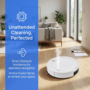 เครื่องดูดฝุ่นหุ่นยนต์อัจฉริยะอัตโนมัติแบบชาร์จไฟได้ เครื่องทำความสะอาดในครัวเรือน เครื่องใช้ไฟฟ้าขนาดเล็กในบ้าน - Product Image 5