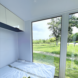 2025 Foshan usine maison arrière-cour par plage Casas Prefabricadas luxe Pod espace <span class=keywords><strong>Capsule</strong></span> préfabriqué modulaire en acier maison Côte d'Ivoire - Product Image 4