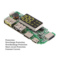 Module de batterie externe à charge rapide 2.4A, carte d'alimentation mobile double USB 2.1A, amplificateur de tension 5V pour batterie lithium 18650