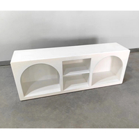 Étagère murale flottante pliable en bois de style européen moderne INNOVA, couleur blanche, pour le salon