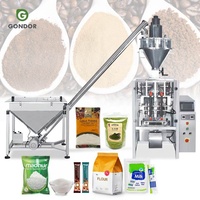 Machine d'emballage semi-automatique de haute qualité pour sachets de poudre, avec pesage et remplissage, pour ail et sucre, conditionnement et emballage de 1 kg et 250 g