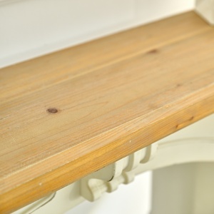 Tavolo Consolle INNOVA in Legno <span class=keywords><strong>Bianco</strong></span> Rustico per Soggiorno Domestico Montaggio Facile Mobile d'Accento per Ingresso e Uso <span class=keywords><strong>Hotel</strong></span> - Product Image 4