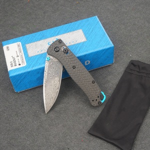 Coltello Hot <span class=keywords><strong>Benchmade</strong></span> 535-3 Bugout, Lama in Acciaio Damasco, Manico in Fibra di Carbonio, Disponibile negli USA, Spedizione Veloce per EDC e Caccia Outdoor - Product Image 2