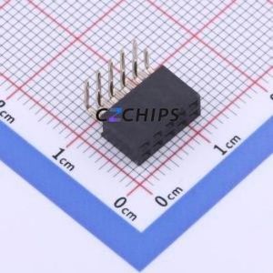 PM200-2-05-W-4.3 Pin Socket Bent Lead Through Hole,P=2mm Connector ( Jack Structure: 2x5P )( Pitch: 2mm )( Row Spacing: 2mm ) - Product Image 1