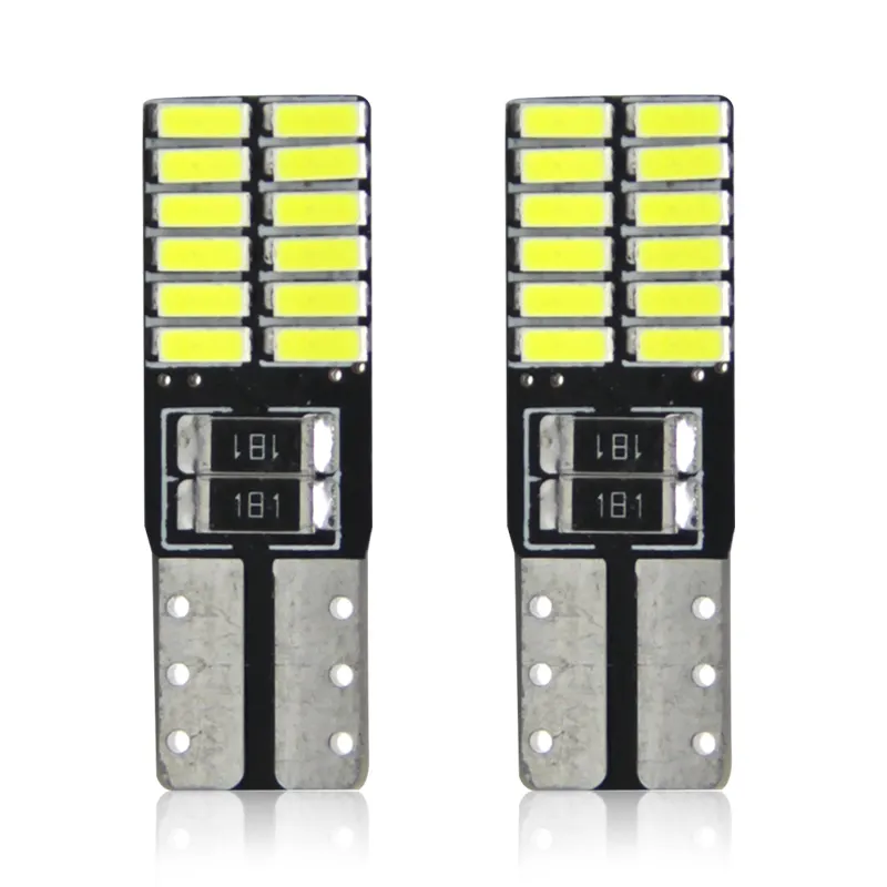 Hot selling auto lamps LED T10 W5W 194 4014 24smd T10 LED interior light for car