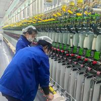 Machine à fil fantaisie Kingkangda avec contrôle PLC pour le torsion de fils décoratifs, aspect de fil lisse, contrôle précis de la vitesse