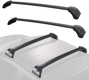 Portaequipajes de aluminio sin ruido de gran dureza para techo de coche de, portaequipajes negro para exteriores - Product Image 5