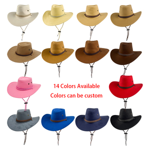 Chapeau <span class=keywords><strong>de</strong></span> cowboy occidental authentique classique certifié CE CPC UKCA pour adulte, accessoire <span class=keywords><strong>de</strong></span> costume pour fête, cosplay, festival, fabriqué en usine OEM - Product Image 3