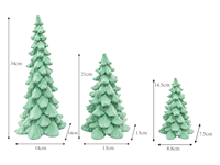 Figurines en résine floquées en velours ODM, style moderne, pour arbre de Noël, statue décorative pour salon, bureau, fête, artisanat de table, vente en gros