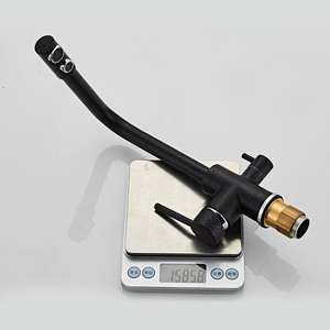 Robinet de cuisine pratique 3 en 1 à poignée unique en laiton pour hôtel avec valve en céramique, pivotant à 360°, installation à trou unique - Product Image 4