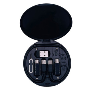 Nuovo Kit caricabatterie da viaggio Box per cavo dati multifunzione 6-in-1 con interfacce USB-OTG USB-C per telefoni cellulari - Product Image 1