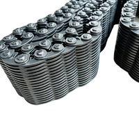 Chaîne silencieuse à contact latéral en acier SC3 4 5, chaîne à dents inversées à faible bruit pour l'automatisation de la production textile et l'entraînement des lignes de production