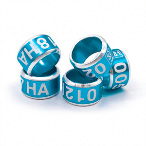 ピジョンと鳥のリングバンド金属2mmから30mmダブルカラーストレートリングバンド - Product Image 1