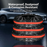 Housse de roue de secours universelle, lot de 4, imperméable, résistante aux UV, anti-poussière, pour la protection des roues de SUV, Jeep, RV de 27 à 31 pouces