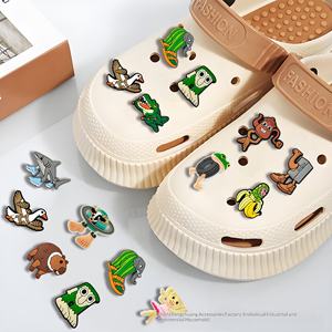 Figurines en <span class=keywords><strong>plastique</strong></span> souple italiennes en gros, Brain Rot, Tung Tung Tung Sahur, accessoires de chaussures DIY, breloques crocly, brainrots italiens - Product Image 2