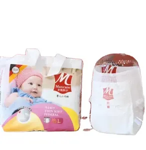 Einweg Private Label Maxcare Baby Windel hose Weiche Windel Pull Up Baby Windeln Vliesstoff Bedruckt Atmungsaktiv