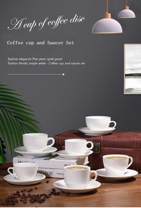 Tazze da caffè in ceramica su misura tazze da caffè in porcellana bianca <span class=keywords><strong>con</strong></span> logo aziendale stampato su di esse - Product Image 3