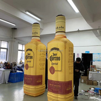 Grande bouteille gonflable publicitaire pour la bière et le vin, idéale pour la décoration et la promotion