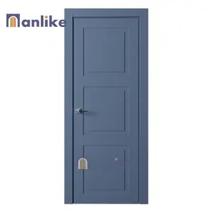 Anlike Eigentijdse Custom Waterdichte 2 5 6 Panel Flush Eiken Mahonie Rustieke Interne Massief Core Houten Binnendeur