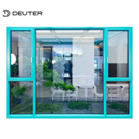 Ventanas de Aluminio Resistentes a Monzones de 105 mm con Pantalla de Seguridad Integrada y Triple Sellado Hermético para Construcción Residencial de Alta Gama