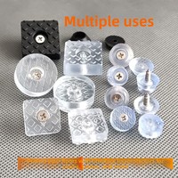 Patins de protection silencieux pour pieds de chaise, tabouret, table à manger et canapé - Protecteurs de meubles en caoutchouc silicone antidérapants et résistants à l'usure