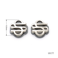 Nouveau logo en métal pour gants en cuir forme personnalisée étiquettes de logo en métal pour casquette portefeuille accessoires de vêtement
