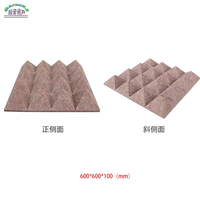 Panneau acoustique en mousse de polyester Jinghuan, isolation phonique moderne, réduction de bruit élevée (30 dB), imperméable, écologique, ignifuge