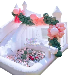 Trẻ em mùa hè vui vẻ đồ chơi <span class=keywords><strong>Inflatable</strong></span> bóng trắng trượt nước nhà bị trả lại với bóng Pit <span class=keywords><strong>Inflatable</strong></span> nhảy lâu đài sân sau vui vẻ - Product Image 1