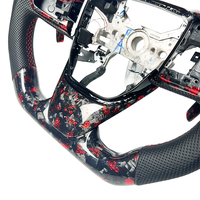 Volant sport en cuir véritable avec fibre de carbone forgée rouge, vente directe d'usine, adapté à la Honda Civic 10e génération 2016-2021