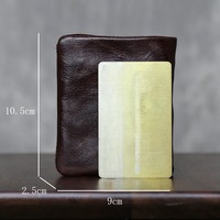 Dompet Kulit Asli Pria Grosir Terbaru, Dapat Dikustomisasi, dari Kulit Sapi Lapis Atas yang Diolah Alami dengan Gaya Mewah.