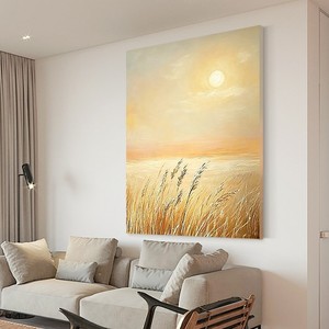 ภาพวาดสีน้ำมันหมู่บ้านต้าเฟิน ผลผลิตอุดมสมบูรณ์ 120x160 ซม. ภาพวาดสไตล์อิมเพรสชั่นนิสม์แบบมีพื้นผิว ตกแต่งห้องนั่งเล่นและห้องนอน - Product Image 4