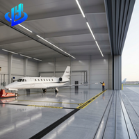 Hangar d'avion en acier à grande portée pour les services aéroportuaires commerciaux